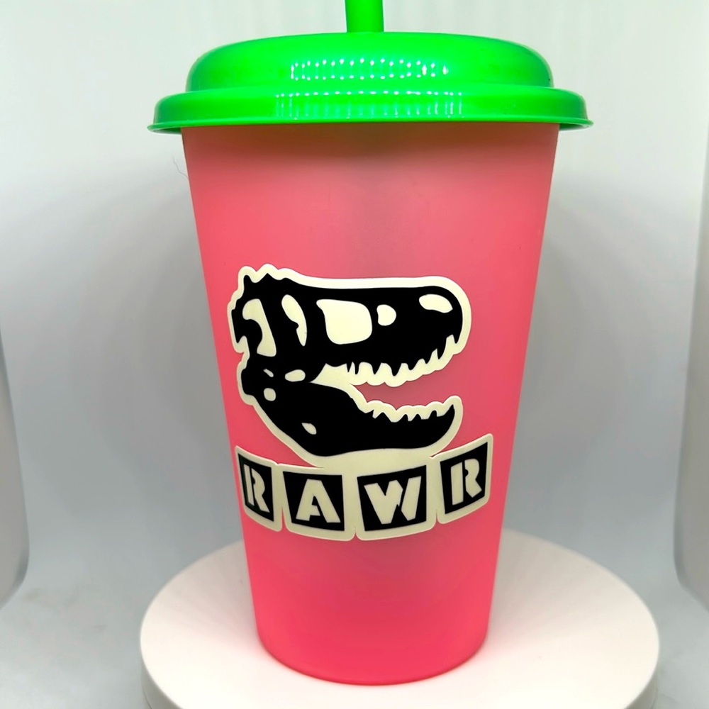 Evooke KIDS COLOR CHANGING TUMBLER -RAWR